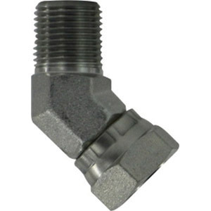 1X1 Male 45 Degree Pipe Elbow Swivel Adapter