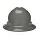 NSI Power Shell® II 4-Point Ratchet Suspension Full Brim Hard Hat, DoveGray