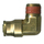 Brass Push-To-Connect - DOT Air Brake - Nylon Tubing - 90-Degree Elbow - 1/2 In Tube x 3/8 In Male Pipe Thread (MPT)