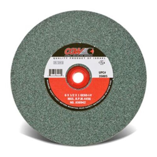 Bench and Pedestal Wheel - 7 x 1 x 1 - Type 1 - 100 Grit - Hardness I - Green