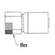 3/8 HOSE1/4-18 NPTF FE SOLID