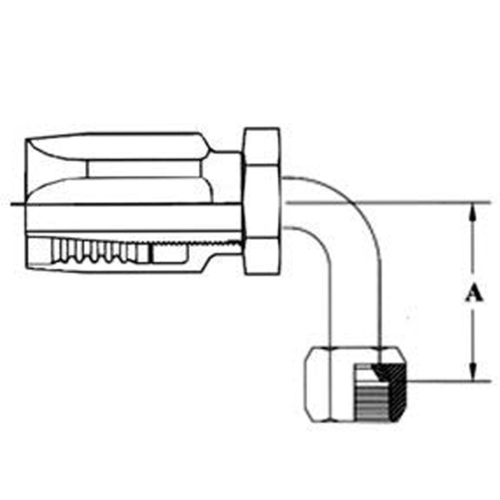 13/32HOSE 3/4-16 JIC 37 FE SWVL 90