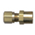 Brass DOT Air Brake Fitting Nylon Tube Connector - 1/2 Inch Tube To 1/2 Inch Male Pipe Thread (MPT)