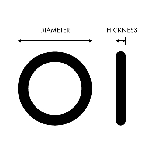 Black Import Suction Flange O-Ring