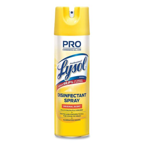 Disinfectant Spray, Original Scent, 19 oz Aerosol Spray, 12/Carton