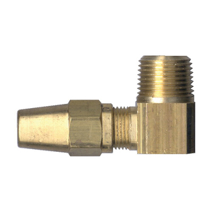 Brass DOT Air Brake - Fittings For Copper Tubing - 90-Degree Elbow-Tube to Male Pipe 3/8 In Tube x 3