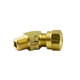 Brass DOT Air Brake - Fittings For SAE J844D - 45-Degree Elbow Nylon Tubing - 1/4 In Tube To 1/8 In Male Pipe Thread (MPT)