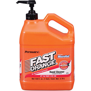 Permatex Fast Orange Smooth Lotion Hand Cleaner, 1 gallon with pump
