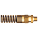 Brass DOT Air Brake Coupler Springguard Assembly - 1/2 Inch Hose Inner Diameter (HID) x 1/2 Inch Male Pipe Thread (MPT)