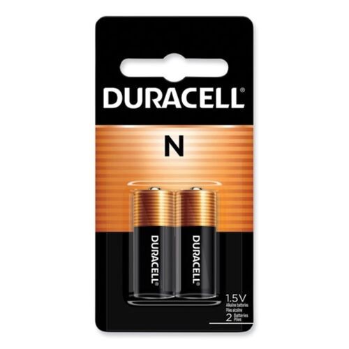 Duracell Specialty Alkaline Battery, N, 1.5 V, 2/Pack