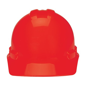 NSI Power Shell® II 4-Point Ratchet Suspension Cap Hard Hat, Red
