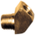 Brass Pipe - Fittings Extruded 45-Degree Street Elbow - 1/8 Inch Female Pipe Thread (FPT) x 1/8 Inch Male Pipe Thread (MPT)