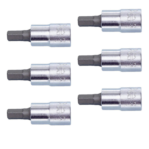 ZEBRA 1/4 Inch Hexagon Socket Wrench Bits Special Package 6 Pieces