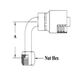 1/4H 7/16X20 JIC/SAE DL 90 FE SWV MDROP