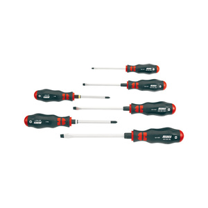 ZEBRA Screwdriver Set - Hexagon Blade - Phillips and Slotted Head - With Wrench Adapter- 6 Pieces (4 Slotted and 2 Phillips)