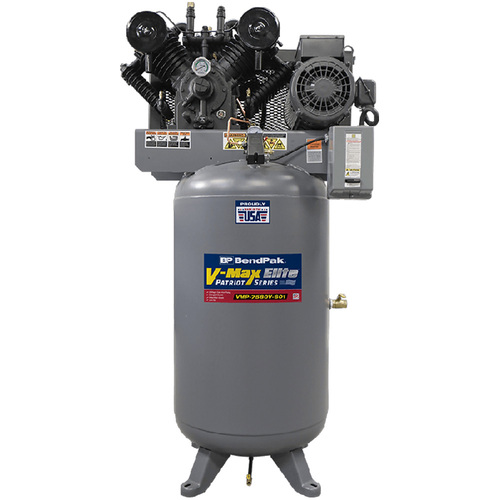 V-Max Patriot Air Compressor / 7.5 HP / 80-Gallon Vertical Tank / 1Phase