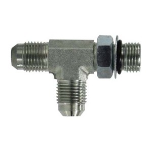 JIC TO MALE O-RING RUN TEE- 1/4"