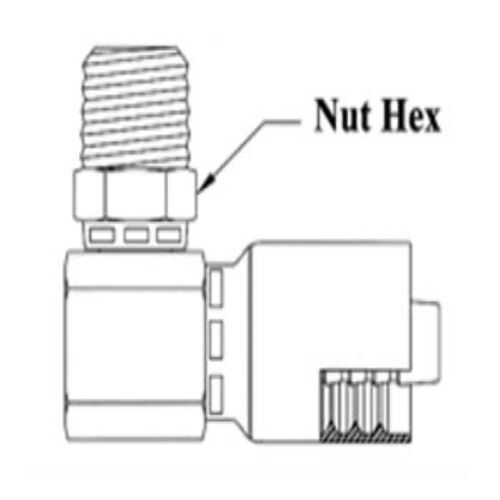 1/2 HOSE 1/2-14 NPTF M SWVL 90