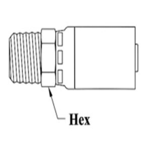 1/2 HOSE R-1/2-14 BSPT M PIPE SLD