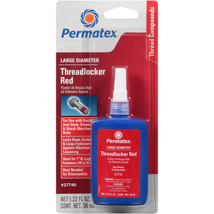 Permatex Large Diameter Threadlocker Red, 36ml